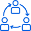 Blue rocket logo with Managed IT Services