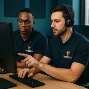 Men performing IT Support London Services